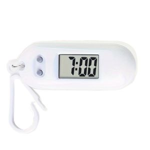 OPBWQH Key Display Digital Electronic Clock Keychain Oval Watch Table Time Display Electronic Watch Keyring Backpack Watch ABS Mini LED Digital Clock Student