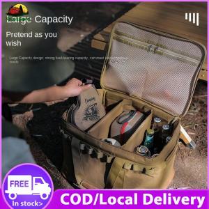 [COD] Camping Storage Bag Large Capacity 600D Oxford Gas Tank Storage Bags Ground Nail Cookware Holders Picnic Organizer Molle Pouch Bag