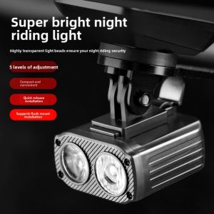 INNEED 5 Modes Bicycle Front Lamp Type-C Rechargeable Waterproof LED Bicycle Light Bicycle Accessories High Beam Bike Handlebar Headlight Night Cycling