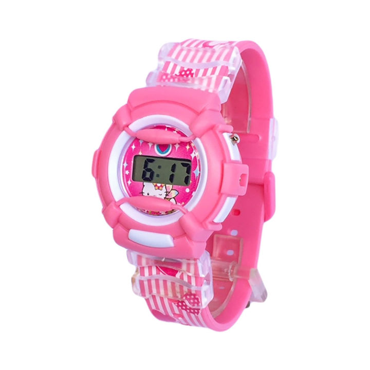 Sanrio Hello Kitty Girls LCD Digital Watch with Silicon Band HKSQ880 ...