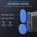 HaixnFire W108 Mini flashlight USB rechargeable 2500 lumens LED super bright torch Outdoor camping lamp Floodlight Emergency light Signal light Camping, fishing, walking. 