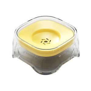 GBDSVD Transparent Design Pet Floating Bowl Large Capacity 2000ml Floating Filter Dog Drinking Water Dispenser Easy to Clean Anti-Splash Pet Water Feeder For Cats Dogs