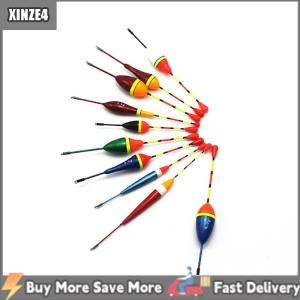 [COD] XINZE4 1 10 cái phao câu cá đặt phao câu cá ánh sáng Gậy phao dao động kết hợp kích thước màu phao cho phụ kiện câu cá