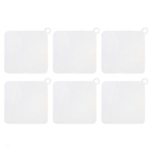 6 Pieces Bath Drain Cover Set Flexible Silicone Lid With Tight Seal Fast Drying Easy to Use for Shower Kitchen Laundry