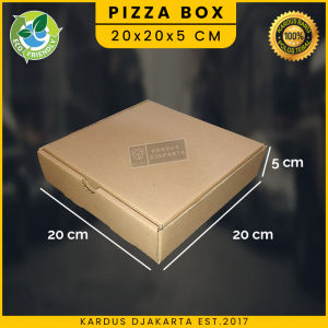 (5PCS) KARDUS / BOX PIZZA Uk. 20x20x5 CM