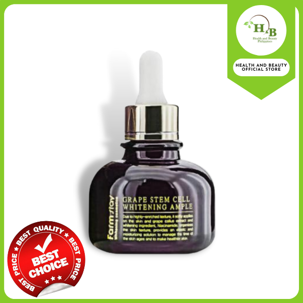 AUTHENTIC FARMSTAY GRAPE STEM CELL WHITENING BRIGHTENING GLOW AMPULE ...