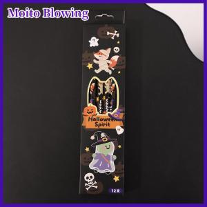 Moito 12Pcs set Halloween Themed Pencils For Kids Birthday Halloween Party Gift Cartoon Pumpkin Ghost Pencil For School Rewards