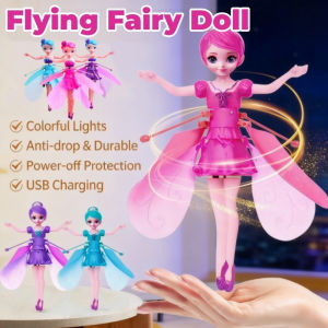 Inductive Flying Princess Doll Gesture Sensing Fairy Flying Glowing Doll Childrens Flying Toy