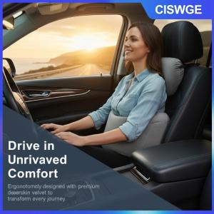 CISWGE Xe tựa đầu gối bộ nhớ bọt Cổ Đệm 1PC Ergonomic bảo vệ cho văn phòng và du lịch ghế