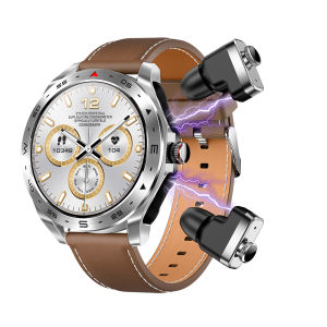 Rainbuvvy T95 TWS Wireless Earphone Smart Watch 1.52inch Heart Rate Blood pressure Sleep monitor Bluetooth 5.0 Magnetic Charging IP67 Waterproof Men Women SmartWatch For Android IOS