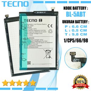 Baterai Tecno Spark 30c Transformer Battery Tecno KL5n BL-5ABT / BL5ABT Batre Original