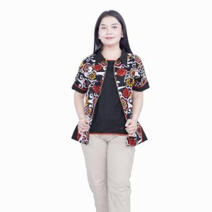 Blouse Big Size Batik Wanita / Atasan Batik Lengkap S-M-L-XL-2L-3L-4L-5L-6L-7L Model Blus Jumbo Seragam Batik / Atasan Batik Bigsize LD 140 / Pakaian Batik Kerja Kantor Bahan Katun / Pakaian Batik Kekinian Super Jumbo Modern Trendy / Oralia