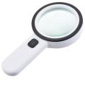 30X Lighted Magnifying Glass Handheld Illuminated Lighted Magnifier Portable Double Glass Lens Magnifier 12 LED Light for Reading Book/Newspaper/Map. 