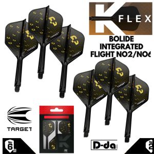 TARGET K FLEX DARTS FLIGHT- No.2/No.6 BOLIDE Integrated Flight System Dart Flights