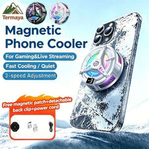 Termaya Phone Cooler Phone Radiator Gaming Cooling Fan Magnetic Penyejuk Telefon 手机散热器