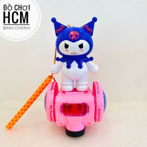 [HOT] Kuromi đi xe cân bằng có đèn nhạc kèm cây cầm cho bé chơi lồng đèn trung thu Koromi Korumi đồ chơi xoay 360 độ