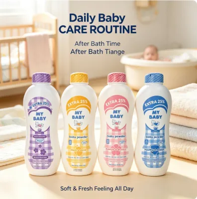 My Baby Extra 25% Baby Powder Bayi My Baby 宝宝爽身粉｜Aromaterapi Fresh Moist Nourish Healthy