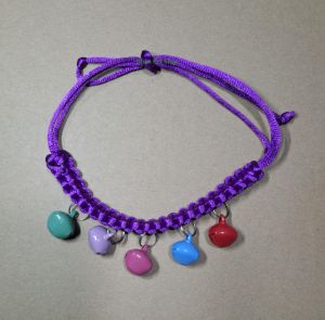 Vòng cổ đan tay cho mèo nhiều chuông vòng cổ 5 chuông cho mèo vòng cổ cho mèo - Nhàn Pet Shop