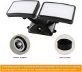 FAGUANGAO Dusk to Dawn LED Security Light,18W Plug in Flood Light Outdoor,5000k Daylight,1600lm, IP55 Waterproof,Adjustable 2 Heads Wall Light for Garage, Porch, Yard, Black. 