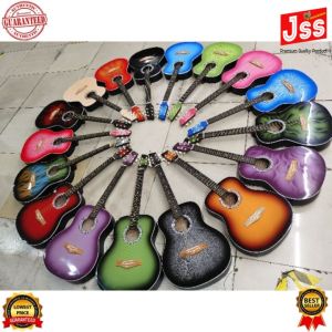 Jss Jr Black guitar 38”FREE PICK and bag (Original)