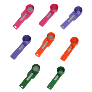 Multi Purpose Scooper with Built in Funnel Space Saving Sliding Spoon Preparation Of Protein Workout Kitchen Tool