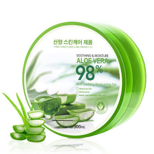 ALOE Vera 300g 98% สารสกัดจากว่านหางจระเข้ ช่วยบำรุงผิวพรรณให้ชุ่มชื้น ลดอาการอักเสบของผิว