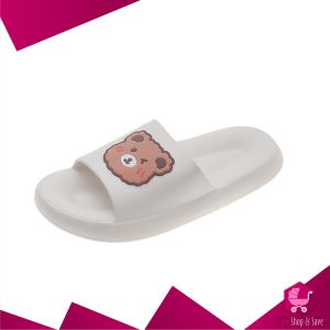 BabyShop-S59 Sandal Wanita Motif Beruang Anti Slip Nyaman Empuk / Sandal Rumah Slip-On / Sendal Bear