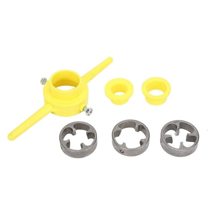 Pipe Thread Cutting Tool PVC Thread Maker NPT Round Tool Set Pipe