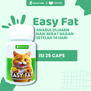 Vitamin Kucing Easy Fat Hewan Peliharaan Penambah Nafsu Makan dan Penggemuk Kucing Aman dan Ampuh