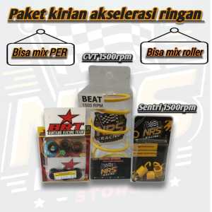 Paket upgrade CVT akselerasi dan top speed per cvt per sentri dan Roller BRT beat fi beat esp Scoopy fi Vario 110 karbu beat street beat pop