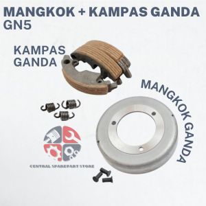 (PROMO) PAKET KOMPLIT MURAH + BONUS 1 PCS KARET GANDA (PELAT KOPLING + KAMPAS GANDA +MANGKOK GANDA) / KARET GANDA ASTREA GRAND SUPRA X 100 WIN PRIMA (HGP) GENUINE PART / PLAT KAMPAS KOPLING SUPRA LAMA KOPPLING RUMAH MANGKOK OTOMATIS GREN GN5