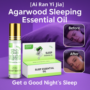 Agarwood Sleep Aid Roll On Cream Calming Essential Oil Roll On Cream Natural Herbal Sleep Cream Anxiety Relief