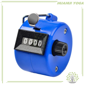 โลหะ 4 หลักจํานวนนับด้วยตนเอง กีฬาเกียร์มือถือจํา เครื่องนับจำนวนมือกด Palm Clicker จํานวน นับคละ