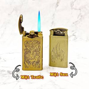 Chief CF 021 – Khắc Đầu Hổ Uy Lực Bật Lửa Khè Đồng Nguyên Chất  Búng Tay Đánh Lửa Cực Nhạy!