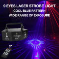 KAIY 9/15 Lens Led Sound Activated Disco Lights Strobe Lights Laser Light Gobo Remote Control DMX 512 Party Club KTV Stage Evevt. 