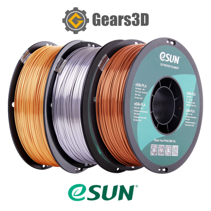 Esun Metal Colored Silk PLA 3D Printer Filament 1kg 1.75mm