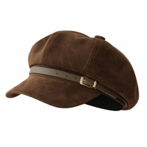 NEMOPH Ấm áp Mũ beret Da lộn Thời trang retro Mũ báo chí Thiết kế cổ điển Mũ lưỡi trai Du lịch hàng ngày