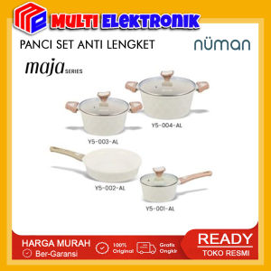 Numan Maja Series - Cookware Set / Panci Masak Marble Set Isi 4 New Produk