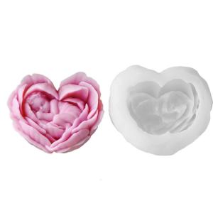 Easy to Clean Silicone Molds Heart Soap Moulds Flower Shape Resin Project Moulds Silicone Texture for