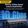 Essager 7/6-in-1 usb3.2 Loại C HUB Loại C để HDMI USB 3.2 Gen2 10gbps Loại bộ chuyển đổi C pd100w sạc nhanh trung tâm áp dụng cho M.2 (2230/2242/2260/2280) giao thức NVMe SSD Tương thích với M key B & m giao diện chính cho điện thoại máy tính bảng máy tín. 