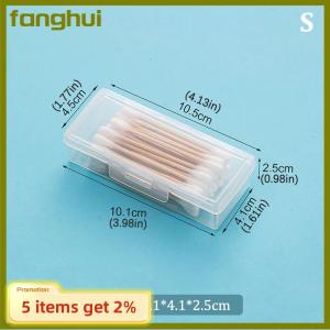 fanghui กล่องยาแบบพกพาสำหรับเดินทางกล่องใส่สำลีกล่องใส่เครื่องประดับไหมขัดฟันกันฝุ่นกล่องเครื่องประดับ