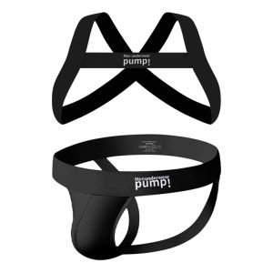 CMENIN PUMP 2Pcs Fashion Cotton Mens Thong And Tank Top Set Man Underpants Quick Dry Stringi Men Underwear Jockstrap Panties Homme MP5001+9501