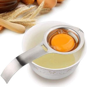 Egg Separator Stainless Steel Egg Yolk Separator Dishwasher Safe Egg White Separator Professional Egg Separator Tool for Baking Cake Egg Custard Mayonnaise and More