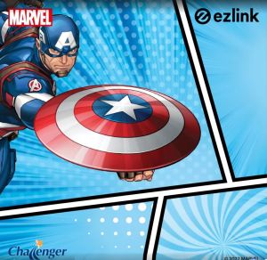 Limited Edition - Marvel Avengers - Captain America - Cool LED Shield design EZ Link Charm with no load value