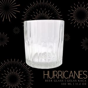 HURRICANES GLASS BEER | Gelas Bir | Mug Kaca Unik | Bamboo High Ball