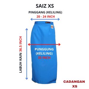 🔸FALCON KAIN KURUNG SEKOLAH MENENGAH COTTON - 国中女蓝裙 / 288 - BAJU SEKOLAH JENAMA FALCON