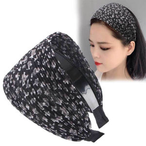 Headband headband leopard pattern babys breath covering white hair accessories headdress