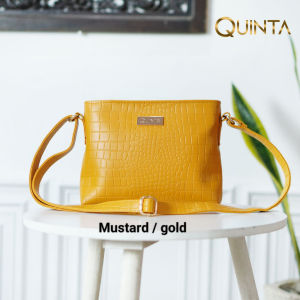 QUINTA SLINGBAG NAZILLA CROCO UK. 23X17X7 CM TAS SELEMPANG WANITA SIMPLE MINI NEW ARRIVAL TAS MEWAH LENTUR TEBAL