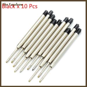[The Fayshow] 10 Pcs blue ink parker style standard 1.0mm ballpoint pen refills nib medium