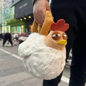Cute Gugu Chicken Handbag Plush Toy Cute Hen Crossbody Bag Claw Machine Doll Birthday Gift Outing Plush Doll Cute Bag